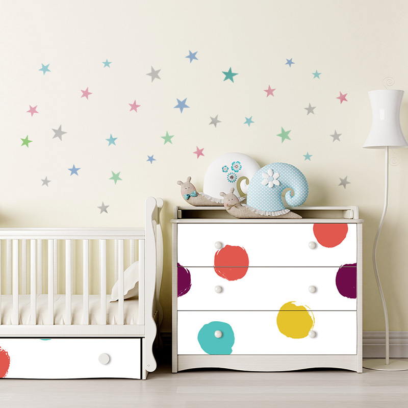 子供部屋用の星のウォールステッカー,家の装飾,芸術的な壁紙 - Baby Nursery Package のレビューと価格