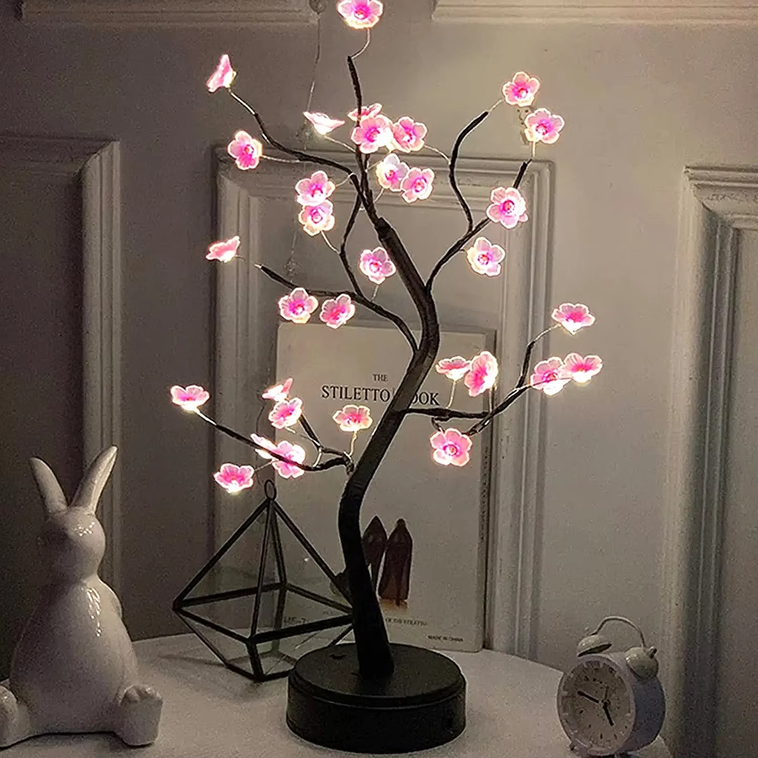 フェアリーライトツリーランプ 36個LEDボールライト 温か - Baby Nursery Tree のレビューと価格