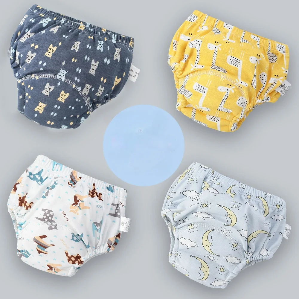 赤ちゃん用の通気性のある綿のトレーニングパンツ,6層,再利用 - Diaper Pail Odor のレビューと価格