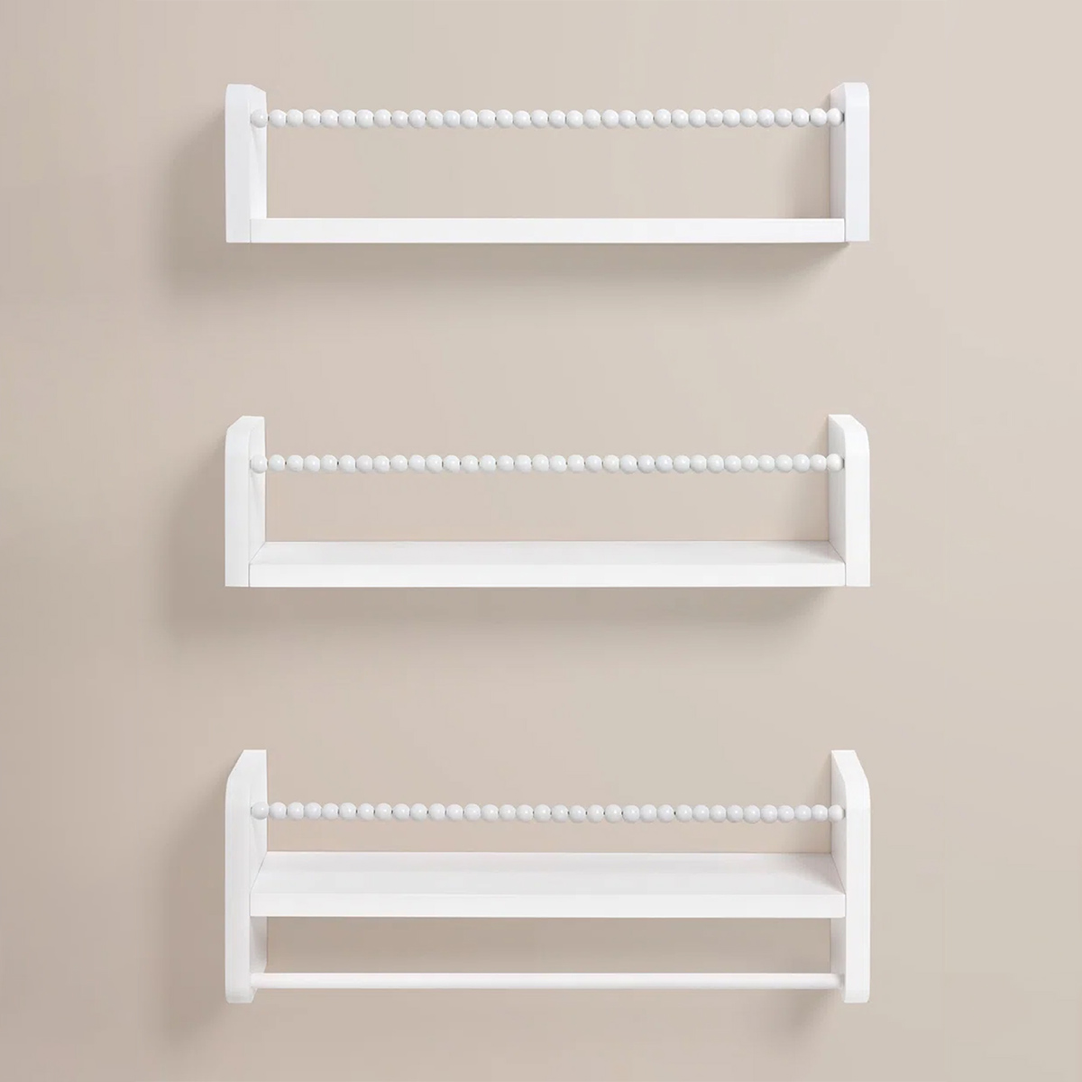 壁掛け式フローティングナーサリーブックシェルフ、子供部屋寝室 - Baby Nursery Bookshelf のレビューと価格