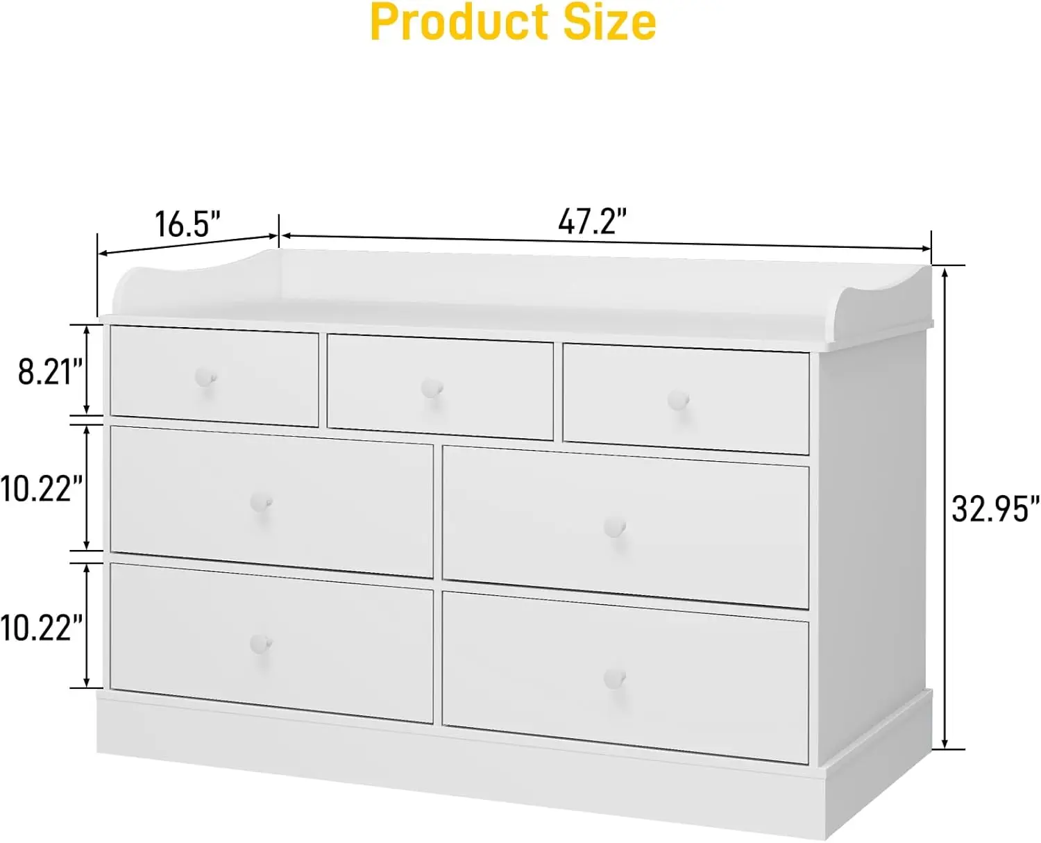 子供用ドレッサーキャビネット（7段引き出し付き）、保育園用お - Baby Nursery Dresser Changing Table のレビューと価格