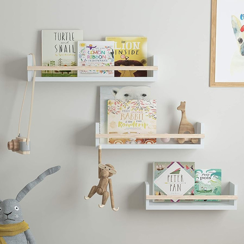 ウォールシェルフ 壁掛け子供用本棚 壁掛け絵本棚 ベビーシン - Baby Bookshelf Small のレビューと価格